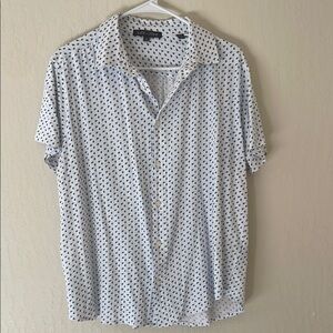 Slate & Stone Men's Button Down 100% Cotton Short Sleeve Shirt Size Large